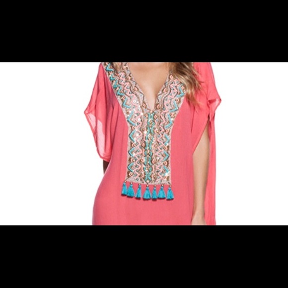 OndadeMar Resort Wear NWOT Miranda Beaded Kaftan - Picture 3 of 6